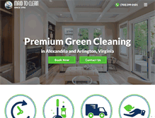 Tablet Screenshot of maidtoclean.com